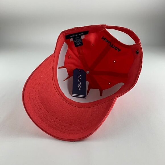 Nautica Mens Salmon Colored Relaxed Fit Adjustable Hat New - Picture 4 of 5